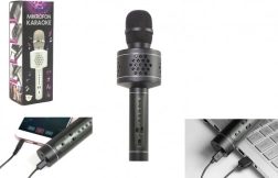 Micrófono karaoke Bluetooth con altavoces y efecto eco – negro