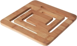 Salvamanteles de bambú para olla 20 × 20 cm