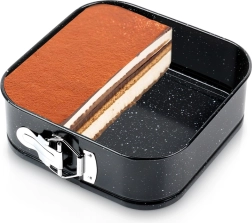 Molde cuadrado desmontable de granito para hornear 20 × 20 × 6,8 cm