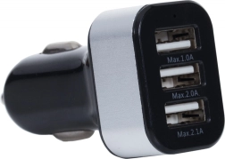 Cargador de coche con triple USB