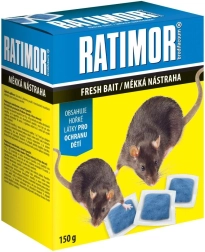 Ratimor cebo blando contra ratones y ratas con brodifacum 150 g