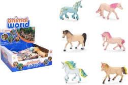 Figura de caballo de 13 cm - 1 unidad – Mezcla de caballos y unicornios de colores