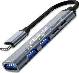 Hub USB‑C 5 en 1 con PD, USB‑C, USB 3.0 y 2× USB 2.0