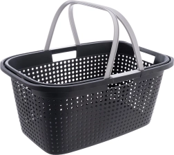 Cesto para la ropa 38 l con asas de plástico