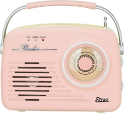 Radio retro LUIZA SP-11 con MP3 USB SD rosa