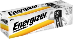Pilas alcalinas industriales tipo D (LR20) 1,5 V, paquete de 12 uds.