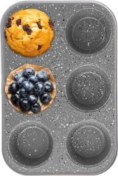 Molde de granito para muffins GRANDE, 6 uds