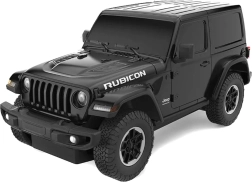 Jeep Wrangler JL teledirigido Rastar a escala 1:24, negro