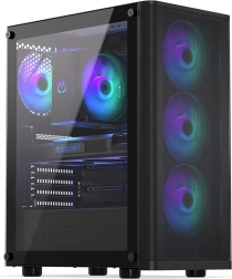 ENDORFY Ventum 200 ARGB caja de PC gaming con vidrio templado y excelente flujo de aire