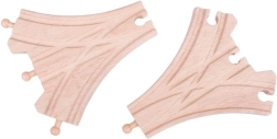 Bigjigs Rail desvío de madera de tres vías – 2 uds