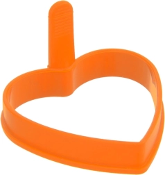 Molde de silicona para huevo corazón naranja Sillinie