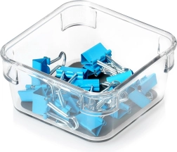 Organizador de almacenamiento cuadrado GREY 9 × 9 × 4,5 cm