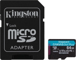 Tarjeta microSD 64GB Canvas Go! Plus con adaptador
