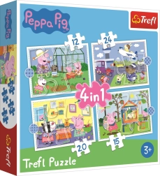 Puzzle 4en1 Peppa Pig para niños 3+