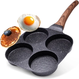 Sartén de granito para huevos con 4 cavidades BLACK&WOOD 19 × 19 cm