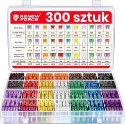 Kit de fusibles de automóvil, 300 unidades, 2–40 A
