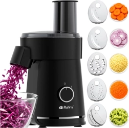 Rallador eléctrico y cortador de verduras Ruhhy 200 W con 5 discos