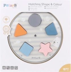 Juego educativo de madera Polarb – clasificación de formas y colores