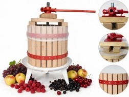 Prensa manual de tornillo para frutas de 12 l
