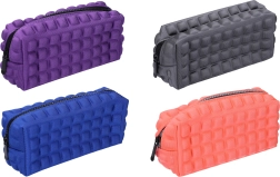 Estuche escolar tipo etui 3D en forma de prisma rectangular 20,5 × 9 × 6,5 cm