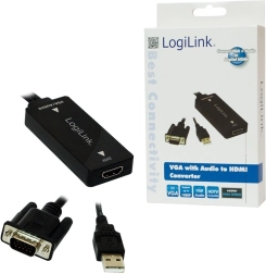 Convertidor VGA a HDMI con audio