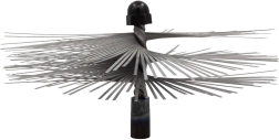 Cepillo de acero inoxidable para chimenea de 200 mm