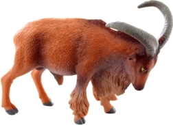 Figura de plástico de muflón con cuernos realistas