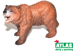 Figura de oso grizzly – pintada a mano