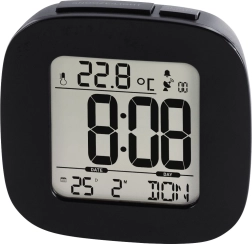 Despertador controlado por radio DCF RC45 negro
