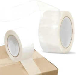 Cinta de embalaje transparente 48 mm × 100 m – fuerte y resistente