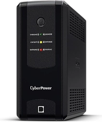 Fuente de alimentación de respaldo UPS CYBERPOWER UT1050EG-FR 1050 VA con AVR y protección RJ11/RJ45