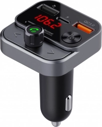 Transmisor FM para coche con Bluetooth, USB y carga rápida QC3.0