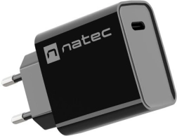 Cargador de red NATEC Ribera 1× USB‑C 20 W negro
