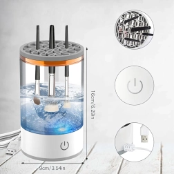 Lavadora eléctrica para brochas de maquillaje 3 en 1