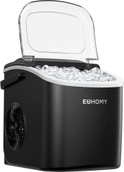 Euhomy IM001 fabricador de cubitos de hielo 1,2 l 12 kg negro