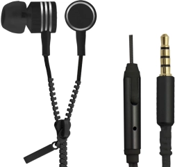 Auriculares intraaurales ZIPPER con micrófono – negros