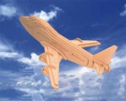Woodcraft Rompecabezas 3D de madera Avión Boeing