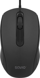 Ratón óptico con cable Savio 1200 DPI con conexión USB