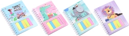 Bloc de notas con animales 12,1 × 18,5 cm, 60 hojas + pegatinas