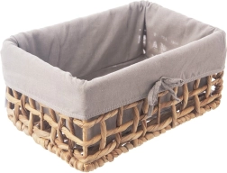 Cesta de almacenamiento natural con forro textil extraíble 30,5 × 20,5 × 15 cm ORION