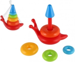 Pirámide apilable colorida para niños