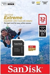 Tarjeta SanDisk Extreme microSDHC 32GB para 4K y Full HD