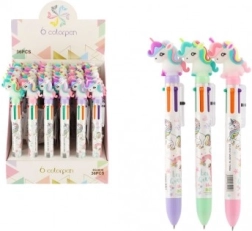 Bolígrafo multicolor con unicornio 6 en 1