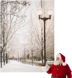 Cuadro luminoso navideño 16 LED 40 × 30 cm