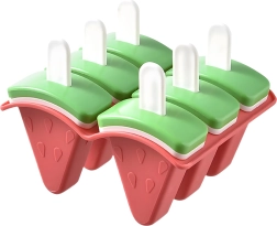 Moldes para polos con forma de sandía, set de 6 uds.