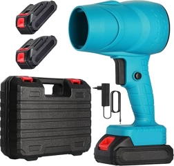 Soplador manual a batería de 400 W con 2 baterías