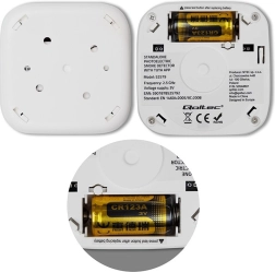 Detector de humo con batería TUYA Wi‑Fi, alarma de 85 dB y LED