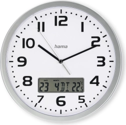 Reloj de pared DCF Moorea 30 cm plateado