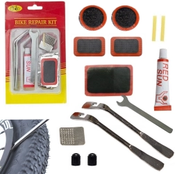 Kit de reparación de cámaras de bicicleta con pegamento