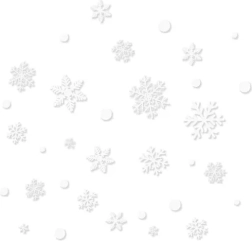 Pegatinas navideñas para ventana RUHHY – copos de nieve